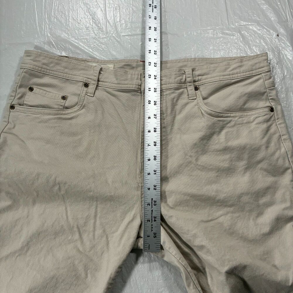 Onward Reserve 5 Pocket Khaki Tan Chino Straight Stretch Pants 36x34 (38x33) - Picture 9 of 12